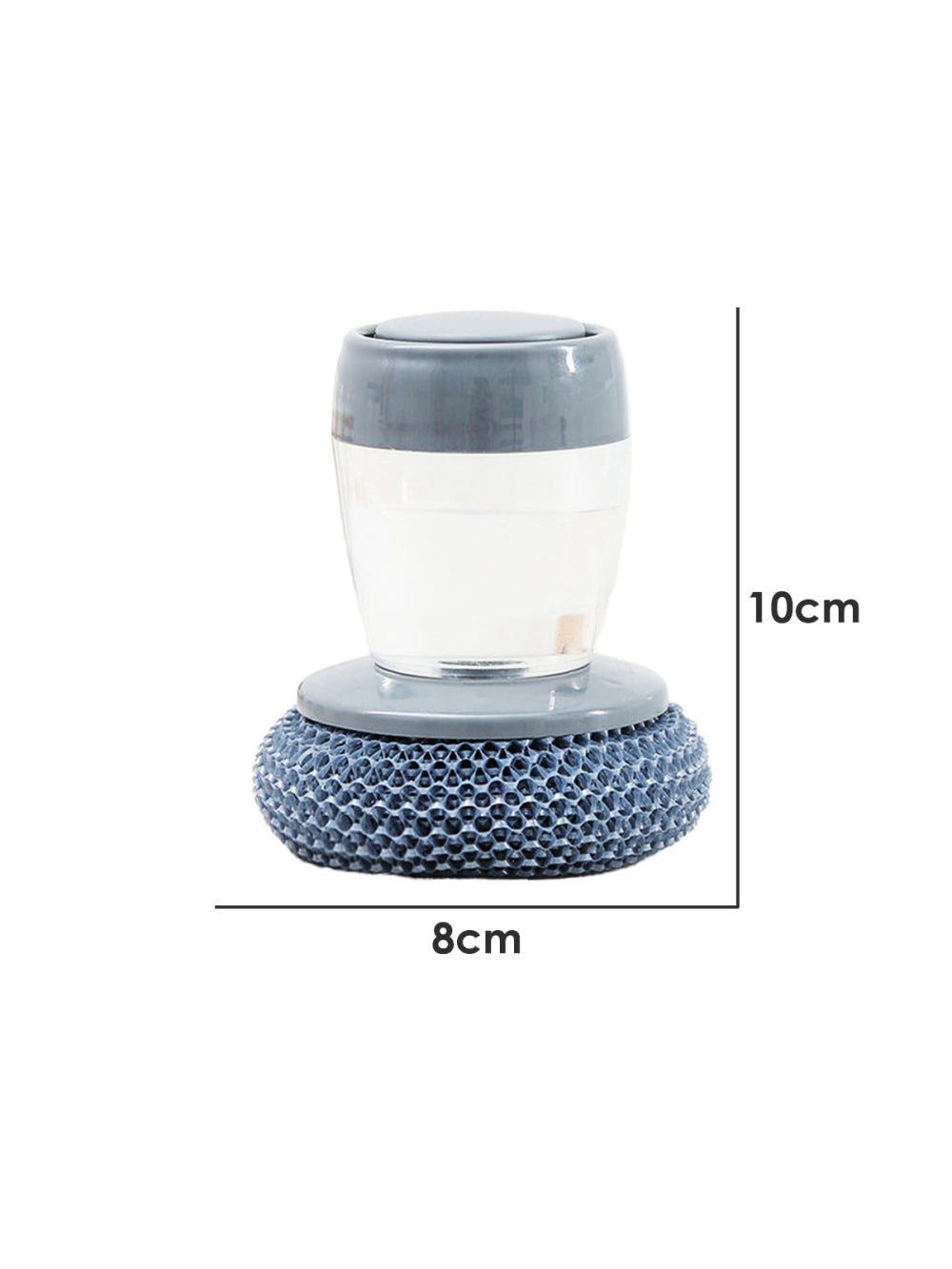 Escova Limpeza Com Dispenser Detergente Palha De Aço Cozinha Esponja Limpa Panela