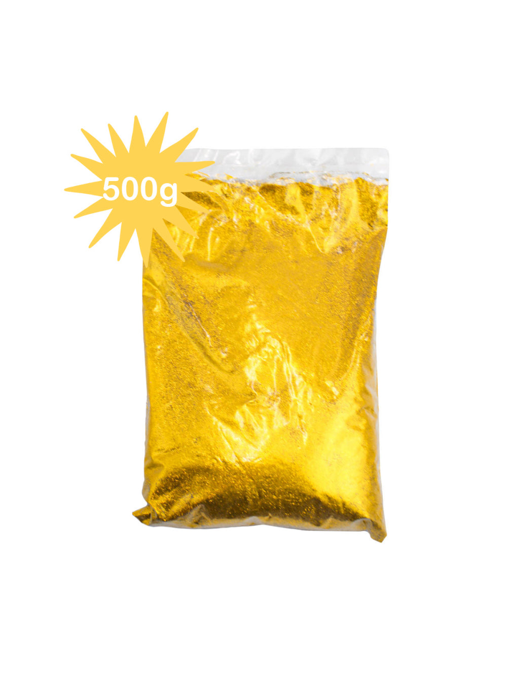 Glitter Purpurina Com Brilho Escolar Artesanato Carnaval Festa 500g Cor:Dourado