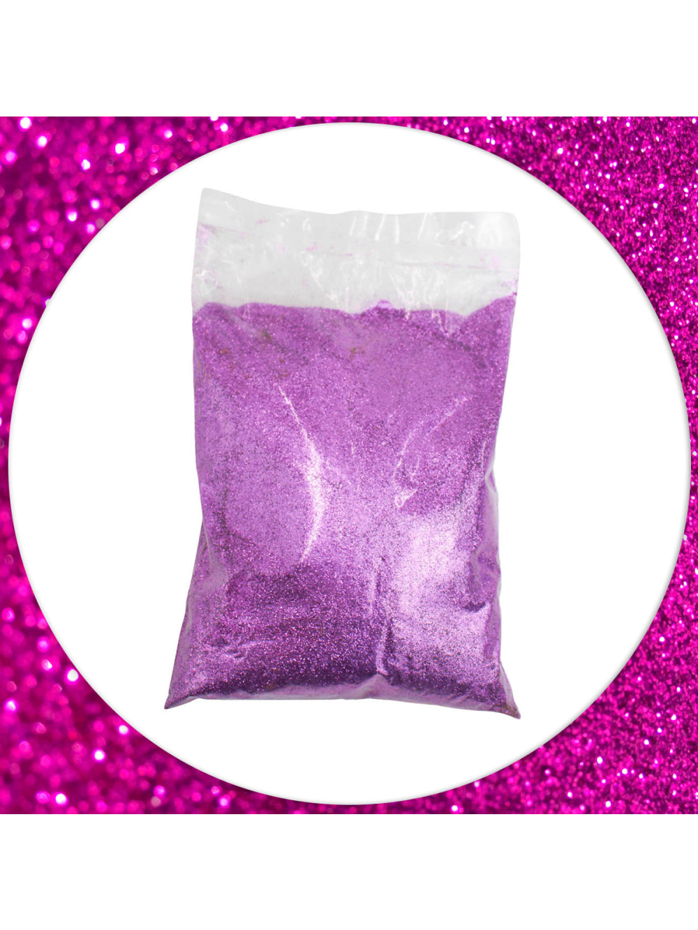 Glitter Purpurina Com Brilho Escolar Artesanato Carnaval Festa 500g Cor:Rosa