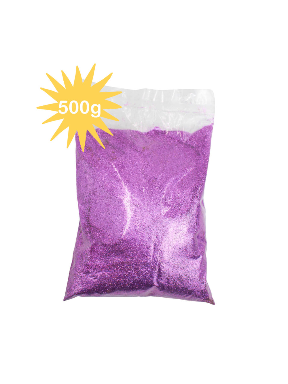 Glitter Purpurina Com Brilho Escolar Artesanato Carnaval Festa 500g Cor:Rosa