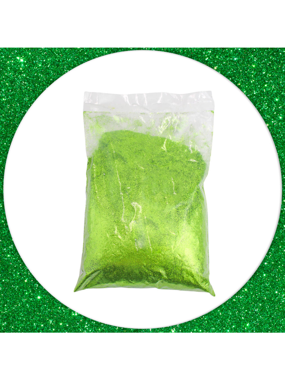 Glitter Purpurina Com Brilho Escolar Artesanato Carnaval Festa 500g Cor:Verde