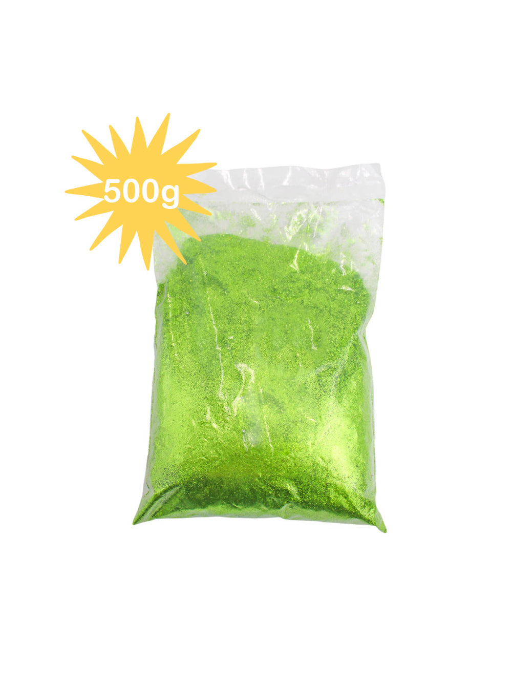 Glitter Purpurina Com Brilho Escolar Artesanato Carnaval Festa 500g Cor:Verde
