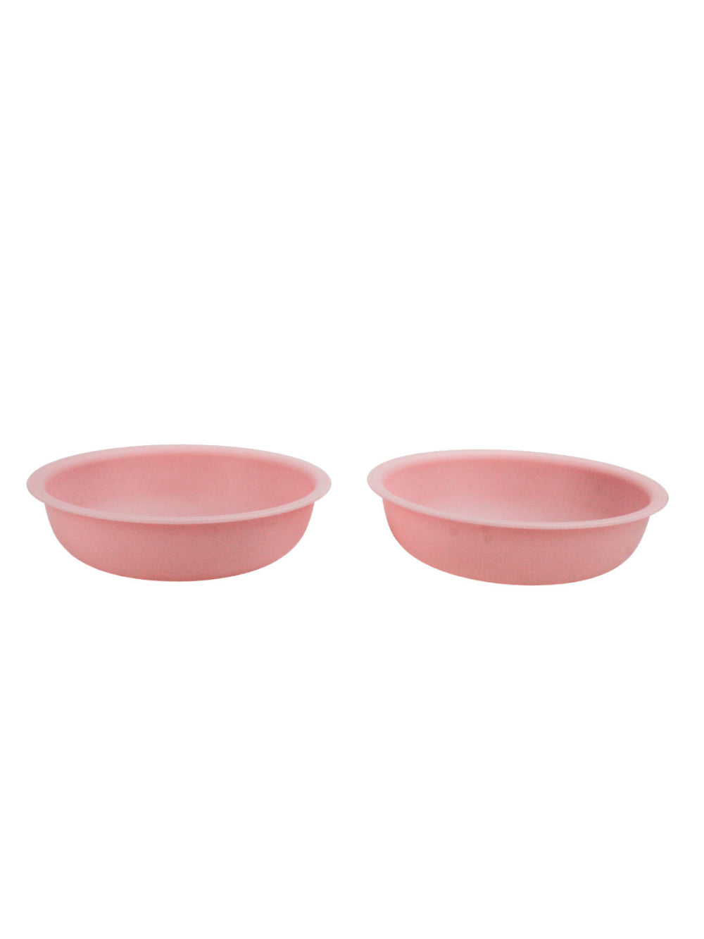 Comedor Pote Para Ração Agua Tigela Duplo Cachorro Gato Silicone Cor:Rosa