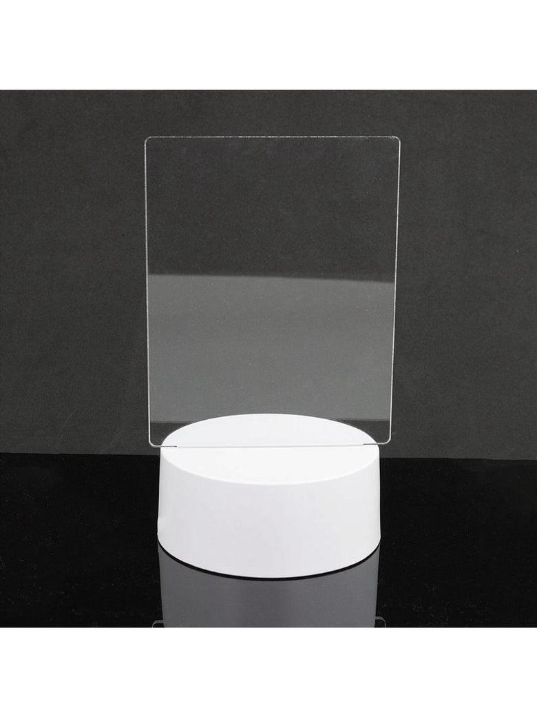 Quadro Luminaria Led Para Escrever Anotaçoes Acrilico Branco Quente