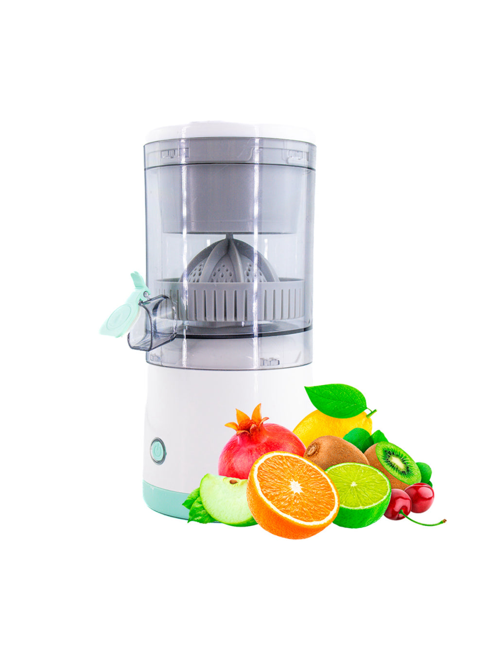 Espremedor Extrator Suco Laranja Limão Frutas Portatil USB Cor:Verde