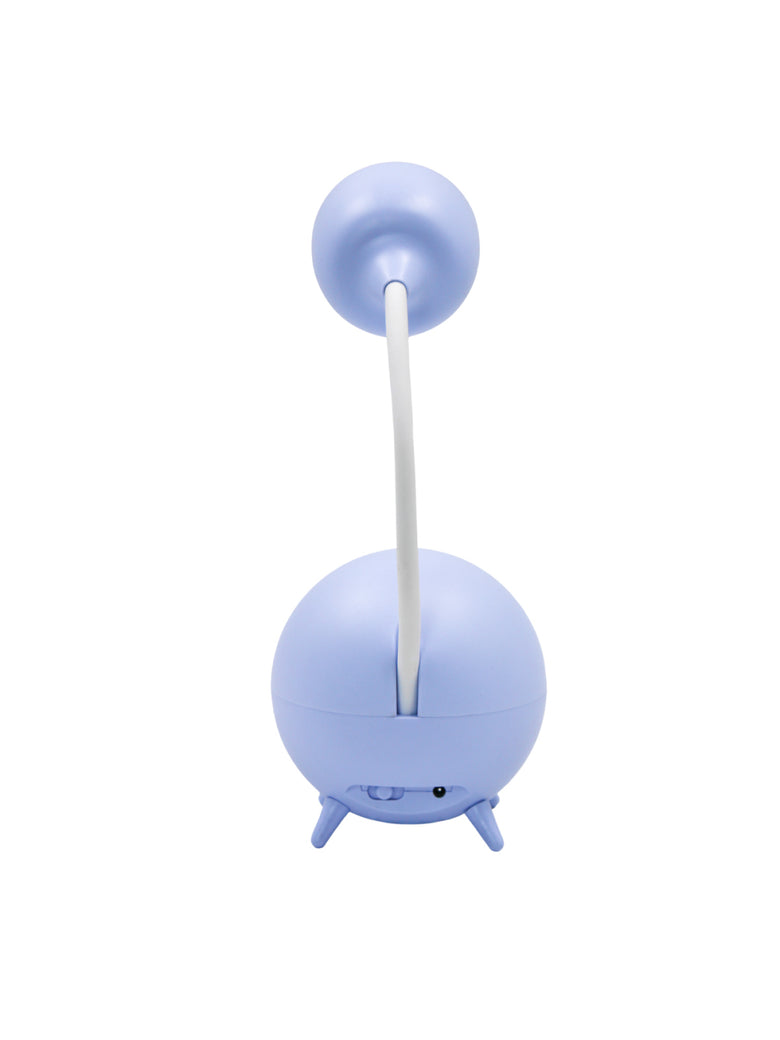 Luminaria De Mesa Decorativa USB Portatil Articulavel Abajur P/ Leitura Estudo Patinho Cor:Azul