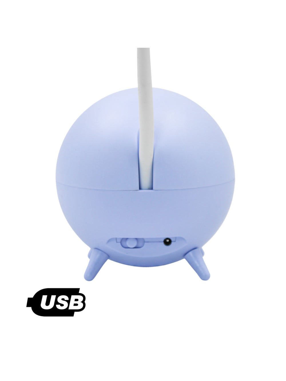 Luminaria De Mesa Decorativa USB Portatil Articulavel Abajur P/ Leitura Estudo Patinho Cor:Azul