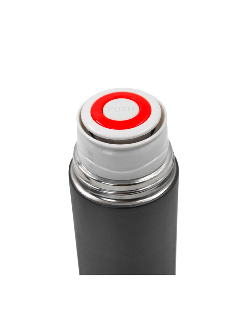 Garrafa Termica Com Copo Parede Dupla Inox Squeeze 500ml Cores:Preto