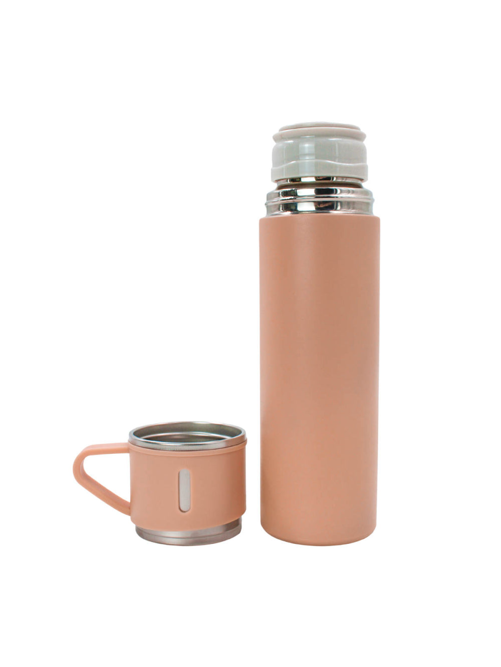 Garrafa Termica Com Copo Parede Dupla Inox Squeeze 500ml Cores:Rosa