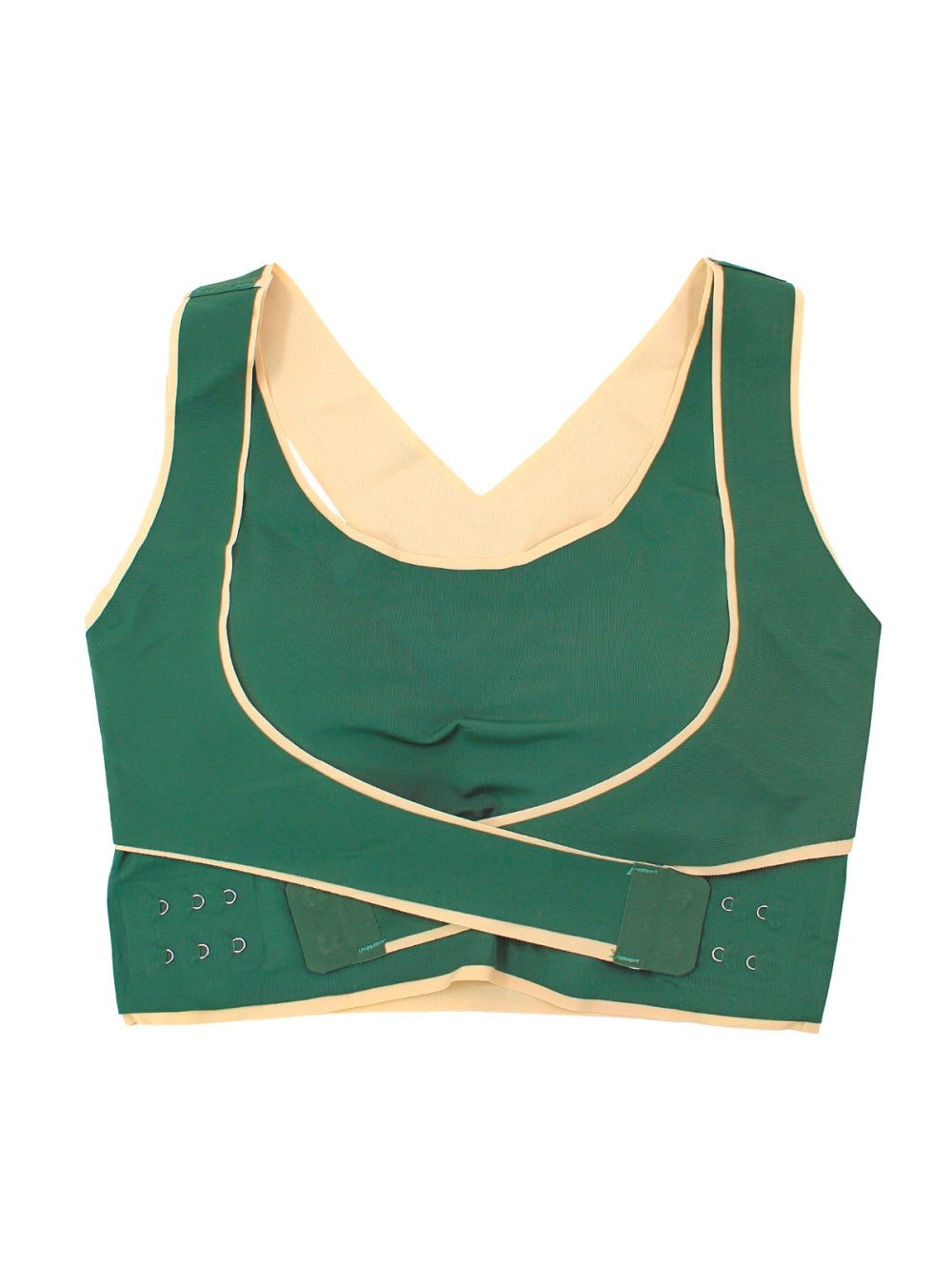 Sutiã Cinta Modeladora Levanta Seios Compressão Top Verde Tamanhos:XL