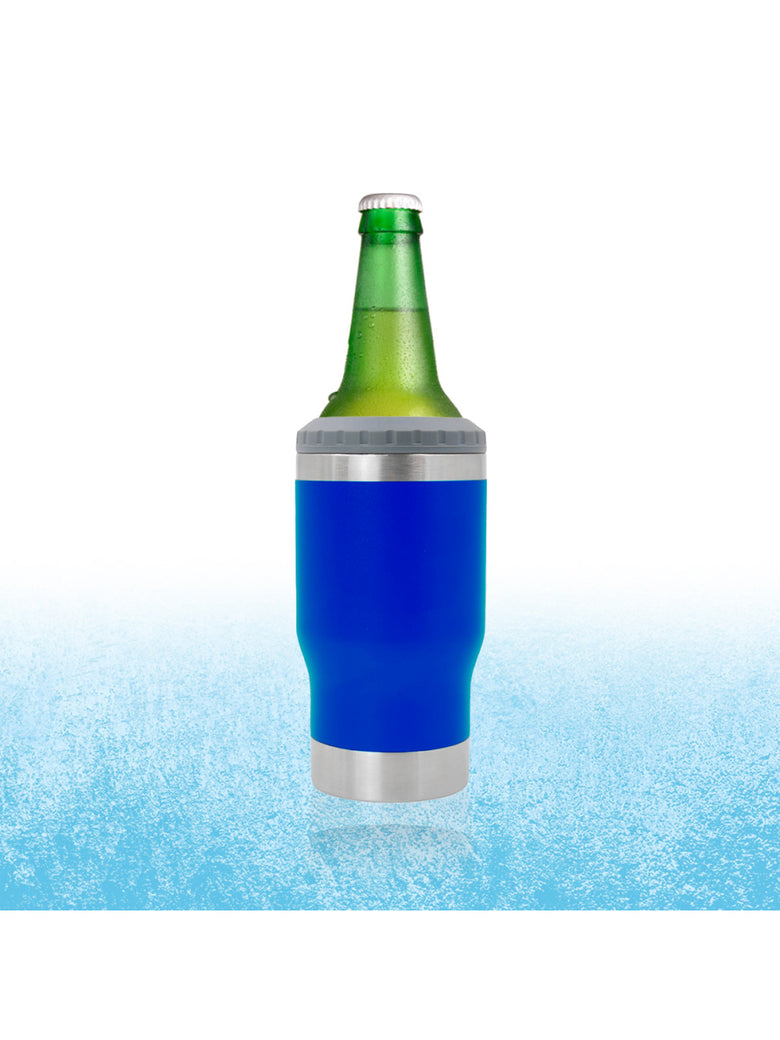 Copo Termico Porta Lata Garrafa Long Neck Copo Abridor Cor:Vermelho