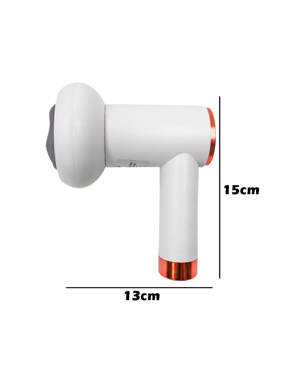 Massageador Eletrico Muscular Vibratorio Corporal USB Portatil 5 em 1 Cor:Branco