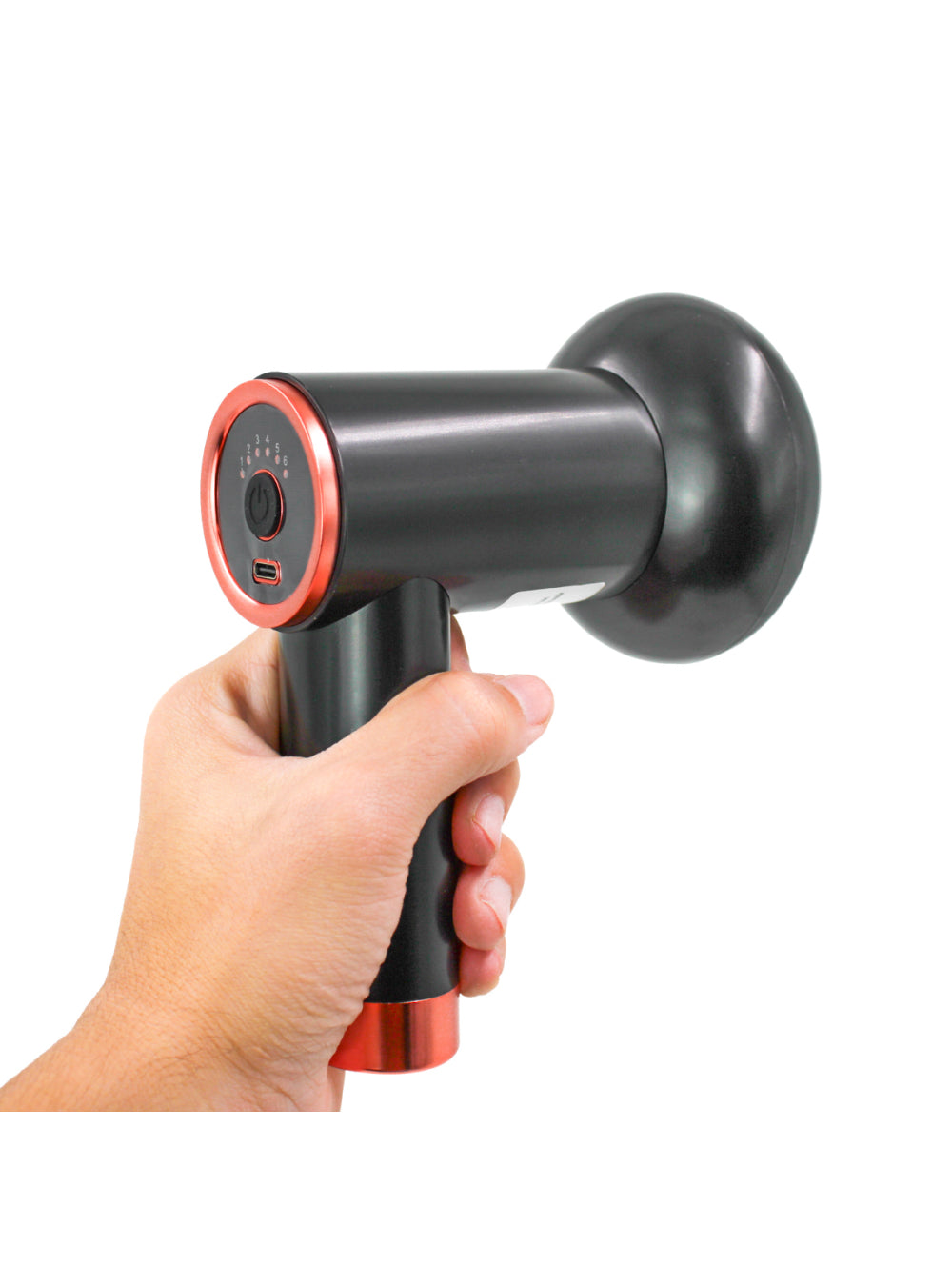 Massageador Eletrico Muscular Vibratorio Corporal USB Portatil 5 em 1 Cor:Preto