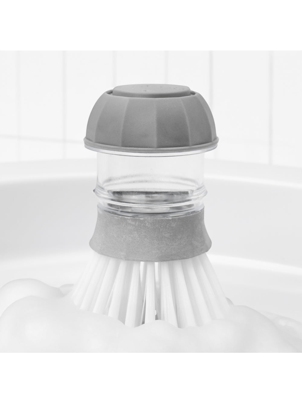 Escova Limpeza Com Dispenser Detergente Cozinha Esponja Limpa Panela