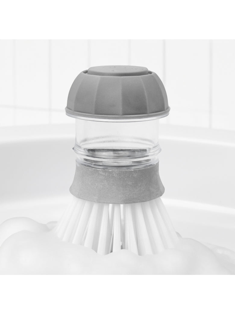 Escova Limpeza Com Dispenser Detergente Cozinha Esponja Limpa Panela