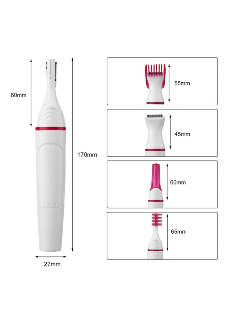 Mini Depilador Eletrico Portatil Depilação Feminina 4 Em 1