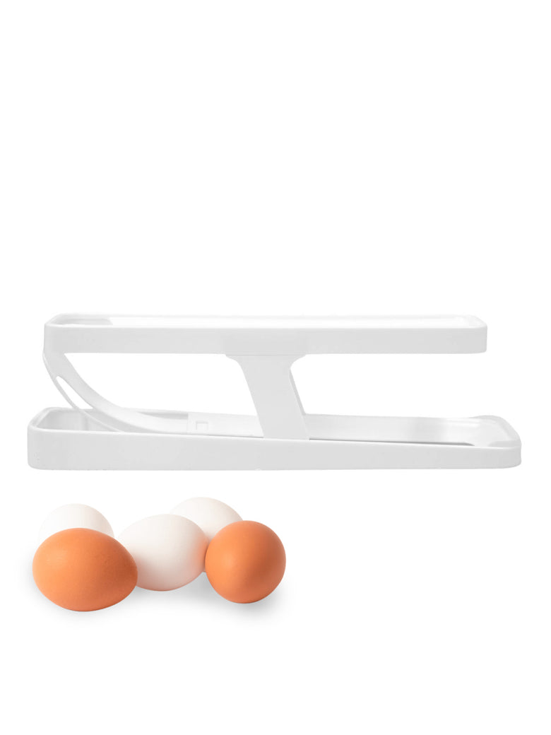 Dispenser Porta Ovos Rolante De 2 Camadas Bandeja Organizadora