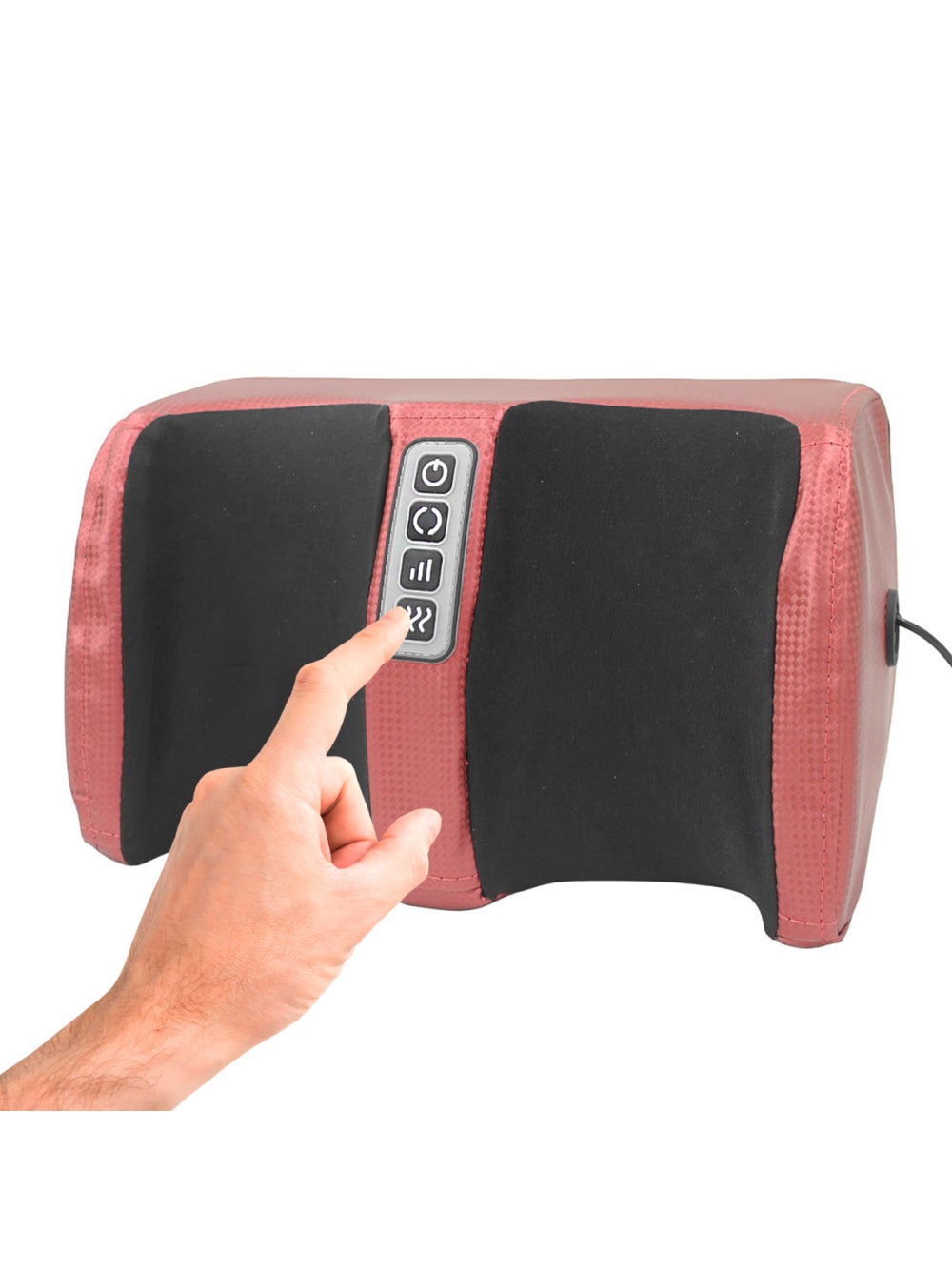 Aparelho Massageador De Pes Eletrico Shiatsu Pernas Bivolt Cor:Vinho
