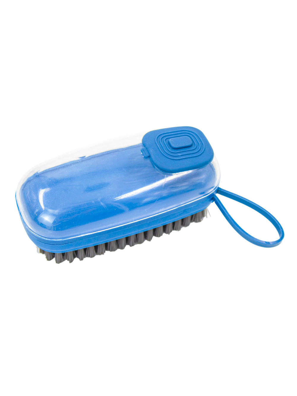 Escova Lava Louça Dispenser de Detergente Limpeza Cozinha Lavanderia Cor:Azul