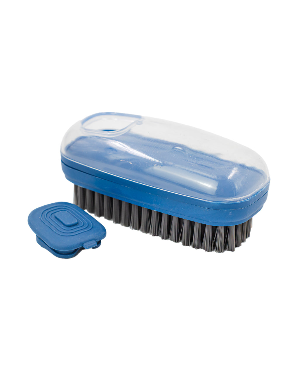 Escova Lava Louça Dispenser de Detergente Limpeza Cozinha Lavanderia Cor:Azul