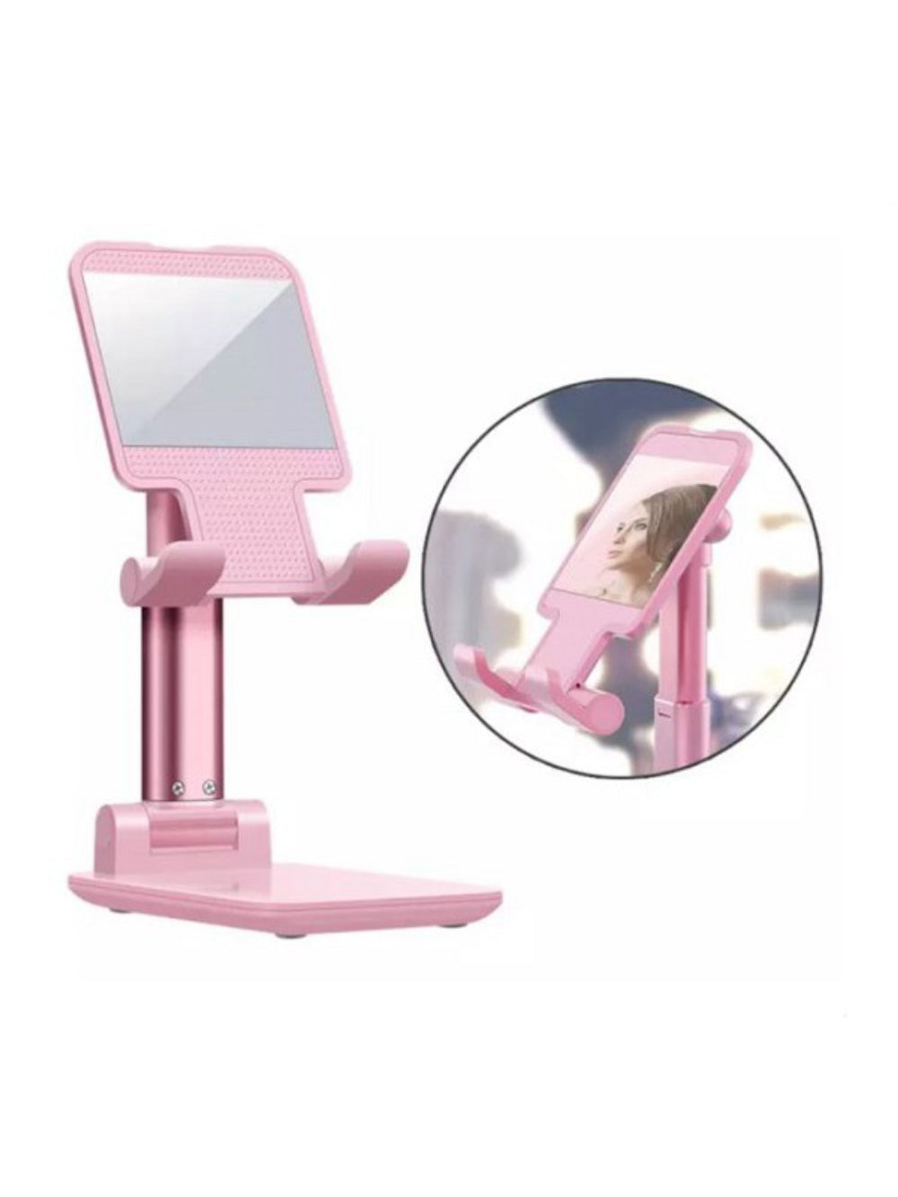 Suporte Retratil Ajustavel Para Celular Tablet Ipad Cores:Rosa