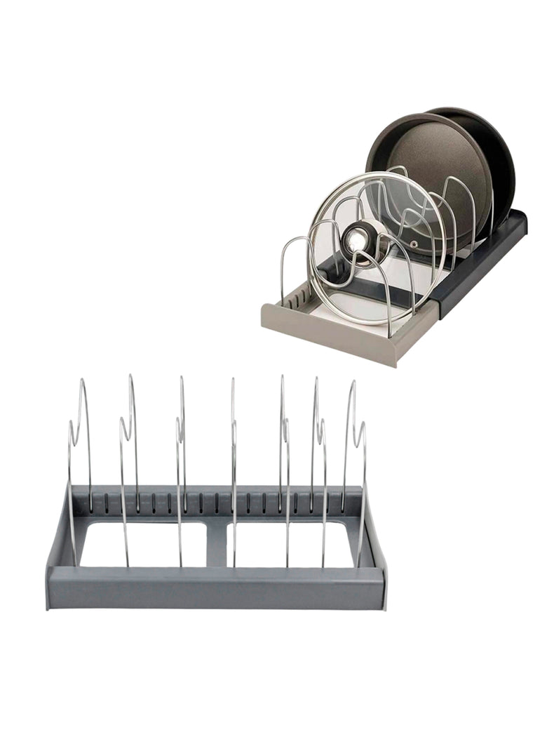 Organizador Tampas Panelas Formas Travessas De Gaveta Ajustavel Cozinha