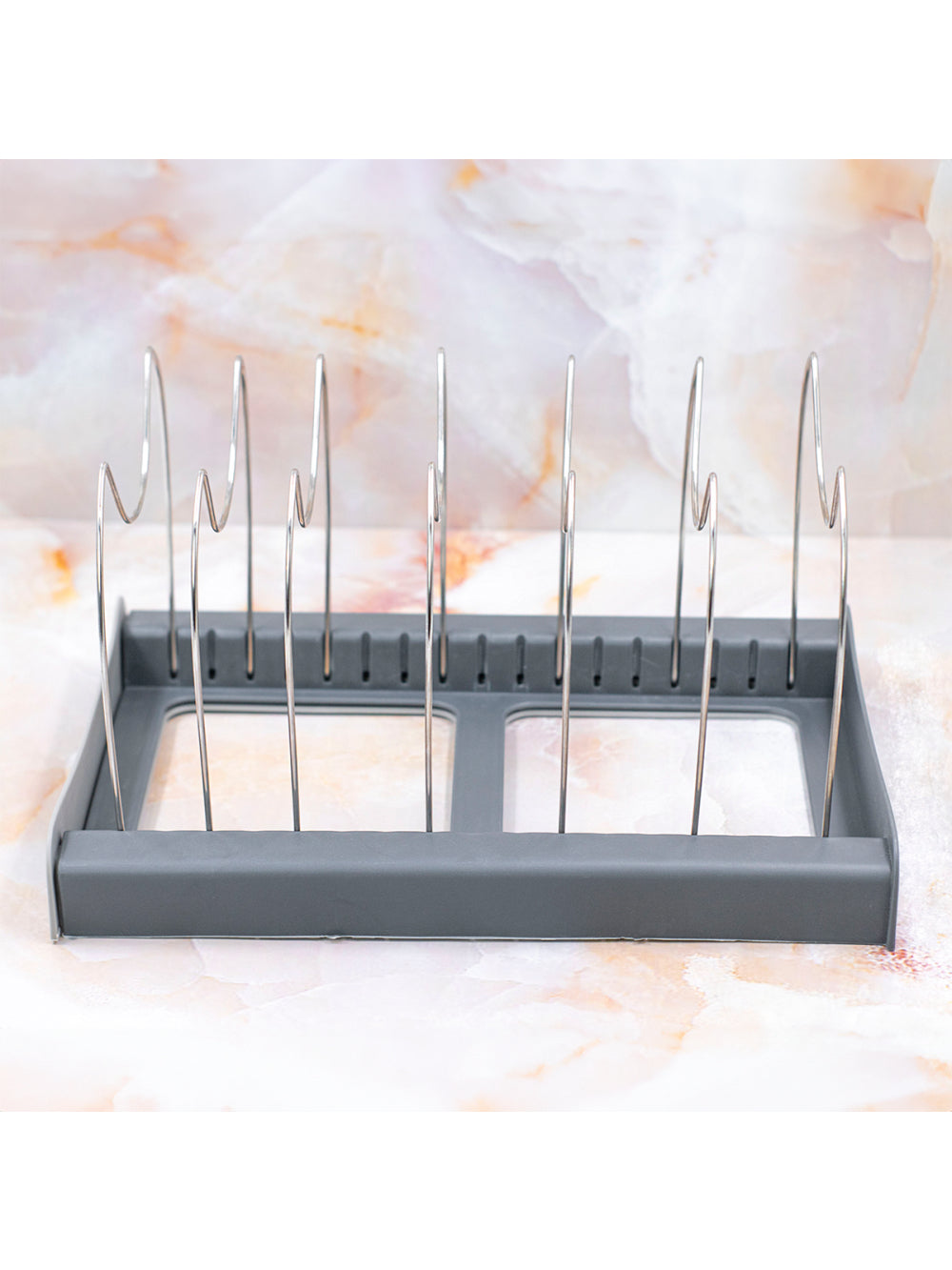 Organizador Tampas Panelas Formas Travessas De Gaveta Ajustavel Cozinha