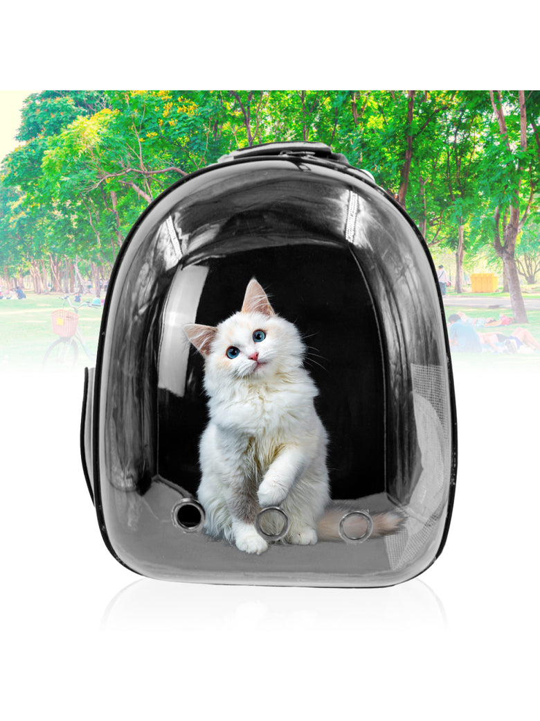 Mochila Pet Visão Panorâmica Gato Cachorro Cão Passeios Astronauta Cor:Azul