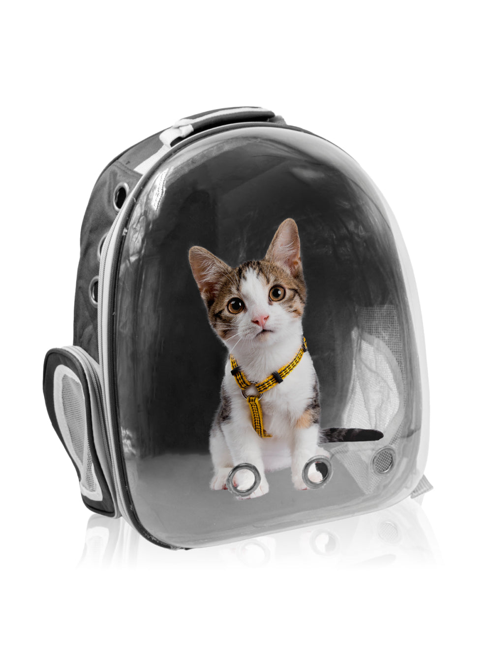 Mochila Pet Visão Panorâmica Gato Cachorro Cão Passeios Astronauta Cor:Azul
