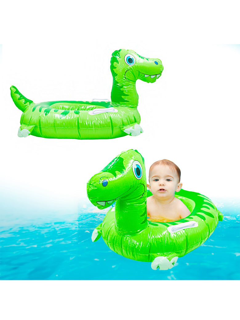 Boia Infantil Inflável Dinossauro Praia Piscina Criança Verão Cor:Verde