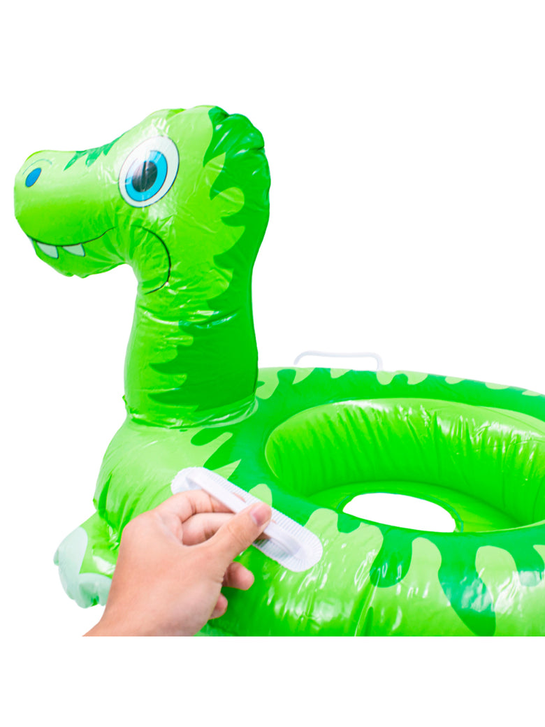 Boia Infantil Inflável Dinossauro Praia Piscina Criança Verão Cor:Verde