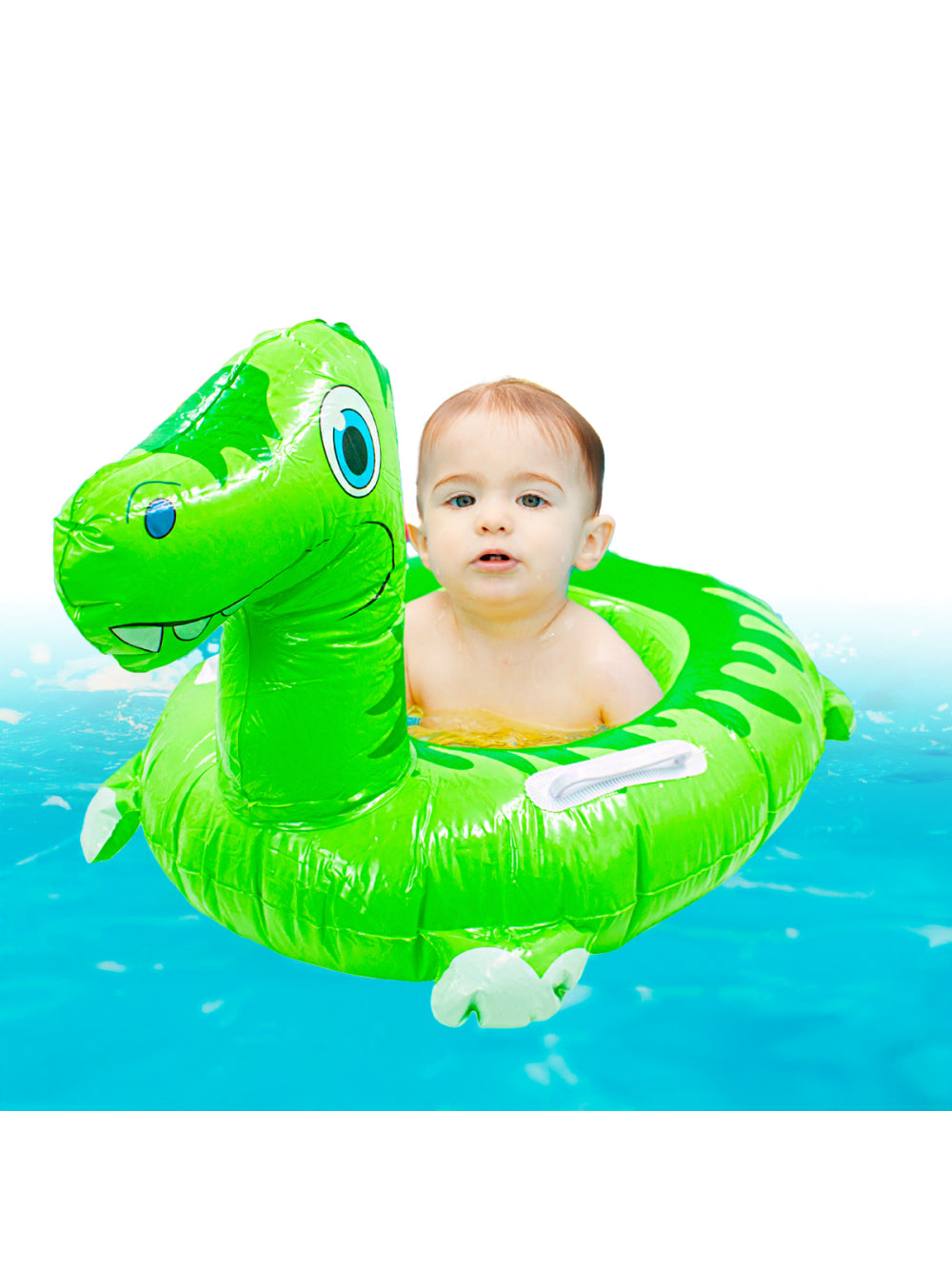 Boia Infantil Inflável Dinossauro Praia Piscina Criança Verão Cor:Verde