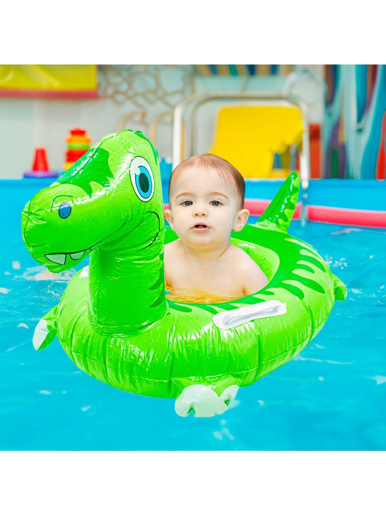 Boia Infantil Inflável Dinossauro Praia Piscina Criança Verão Cor:Verde