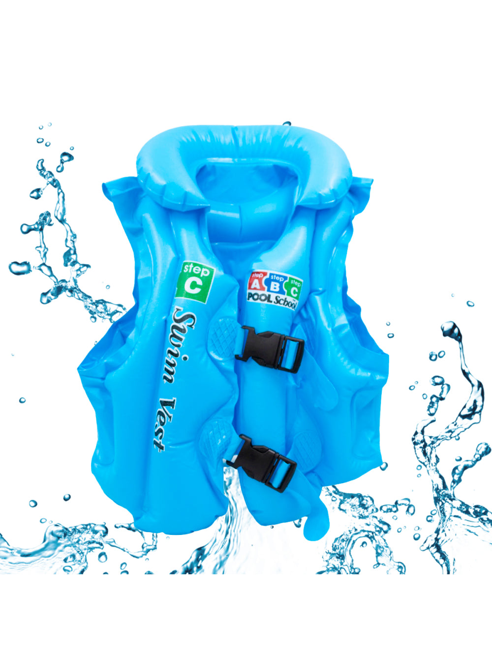 Boia Infantil Colete Salva Vidas Praia Piscina Inflável Criança Cor:Azul
