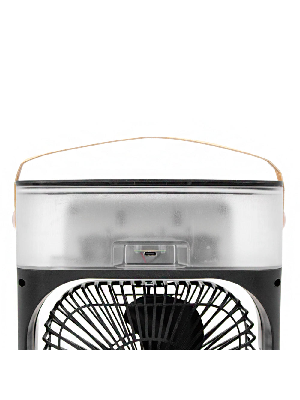 Ventilador Portátil Iluminação Umidificador Climatizador USB De Mesa Cor:Branco