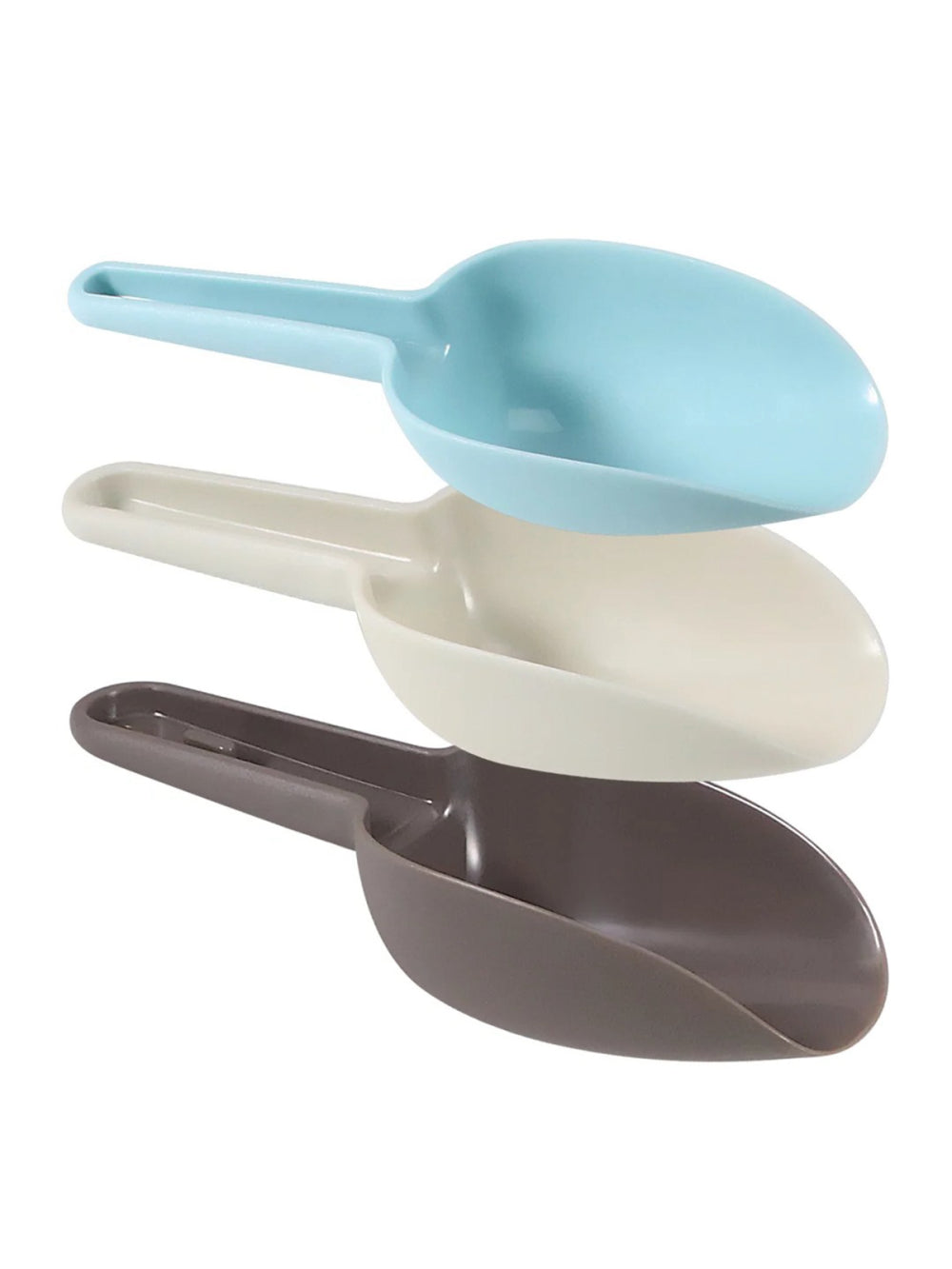 Colher Concha Pegador Medidoras Cozinha Gelo Cereais Ração 3un
