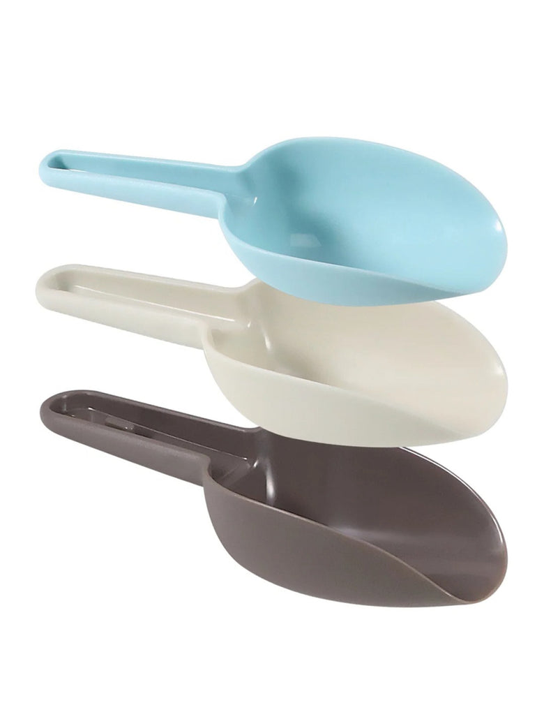 Colher Concha Pegador Medidoras Cozinha Gelo Cereais Ração 3un