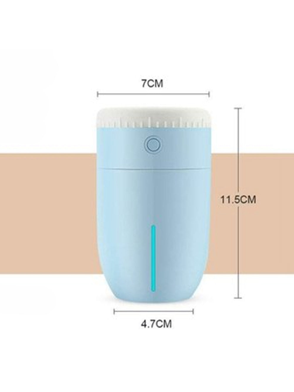 Umidificador De Ar Portatil Purificador Usb Lens Aroma Cor:Azul