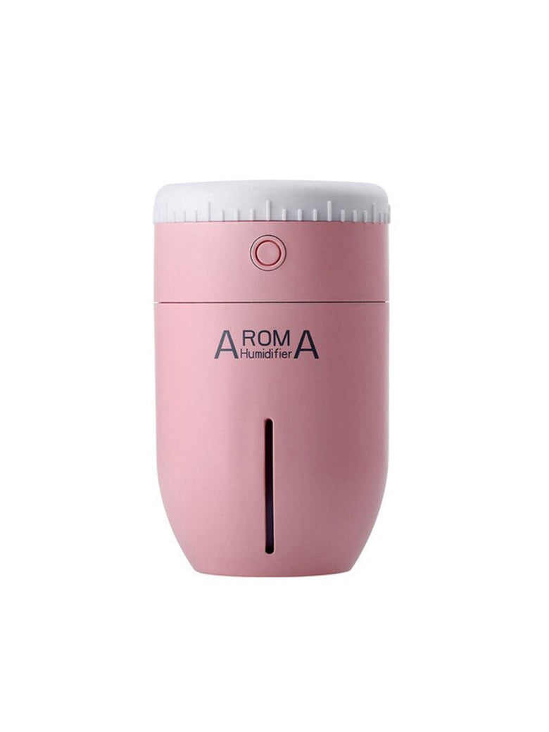 Umidificador De Ar Portatil Purificador Usb Lens Aroma Cor:Rosa