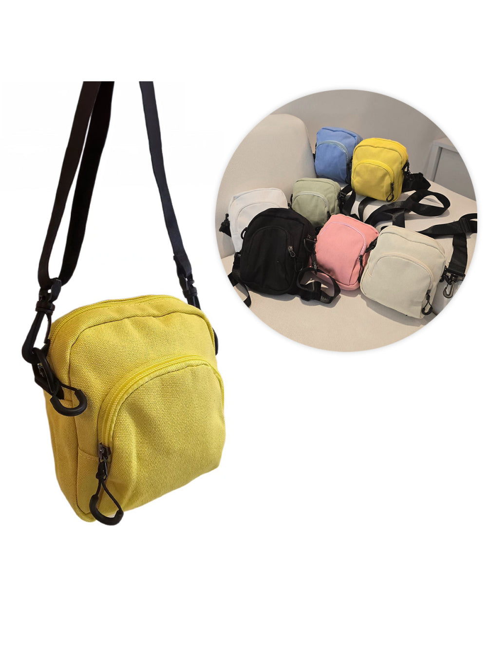Shoulder Bag Bolsa Transversal Pano Lisa Pochete Necessaire Cor:Branco