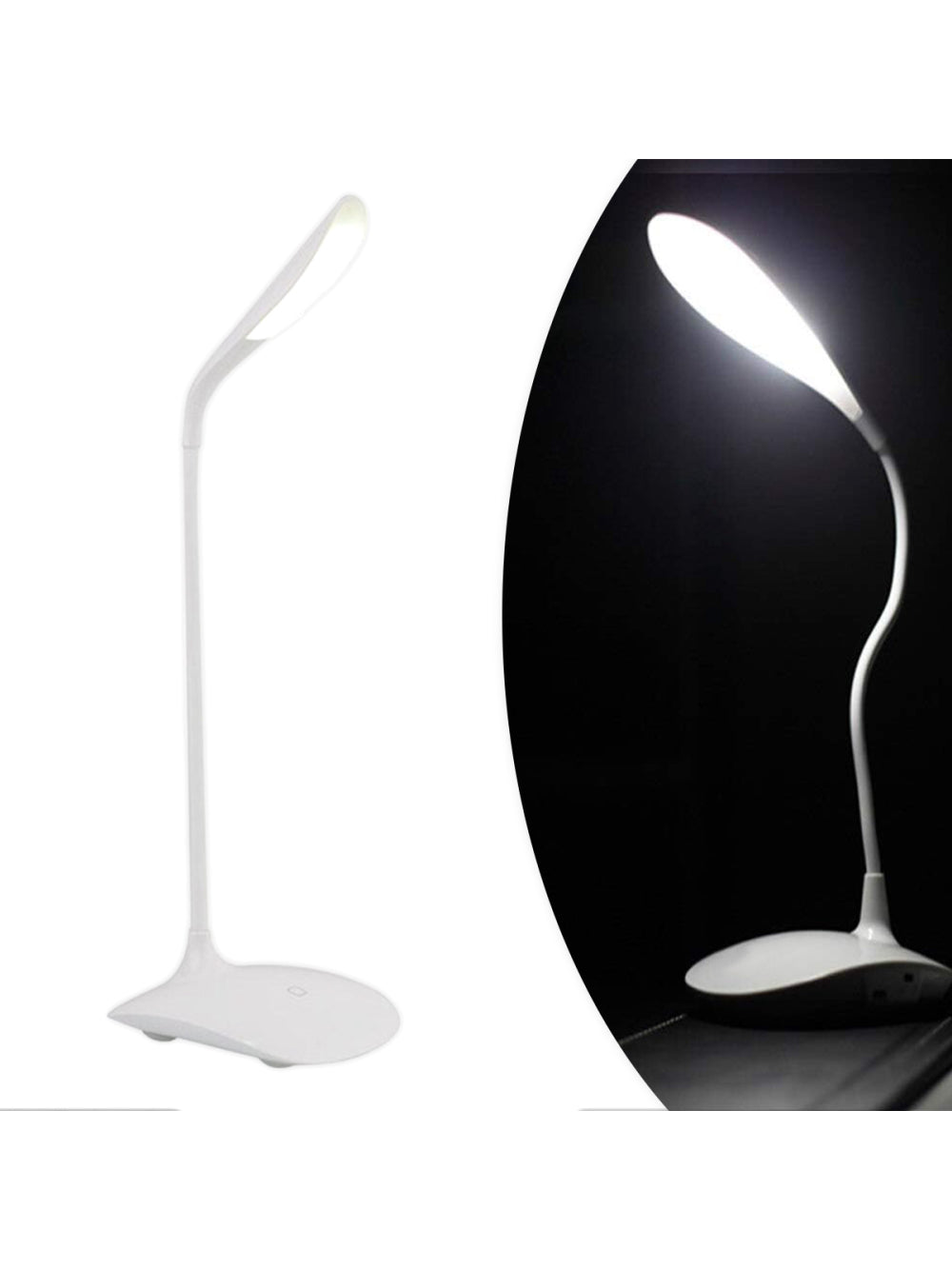 Luminária Mini Luz Led Pc Notebook Usb Flexível Portátil Cor:Branco