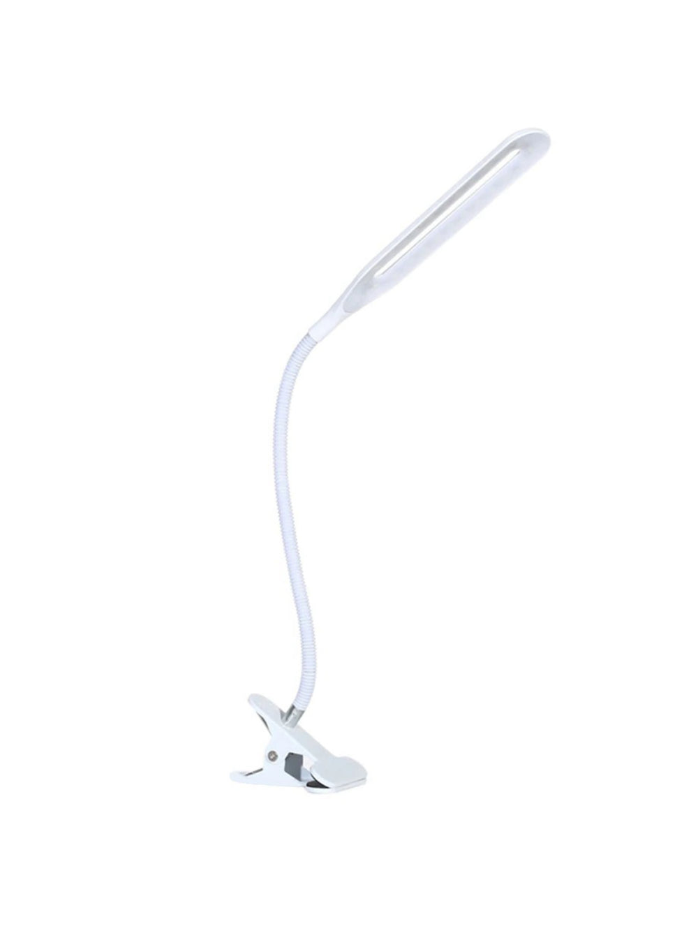 Luminária Led Mesa Alto Brilho Portátil Presilha USB Notebook Leitura Cor:Branco