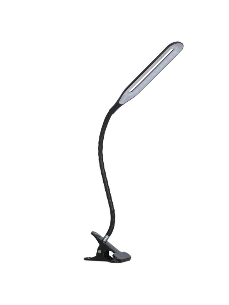 Luminária Led Mesa Alto Brilho Portátil Presilha USB Notebook Leitura Cor:Preto