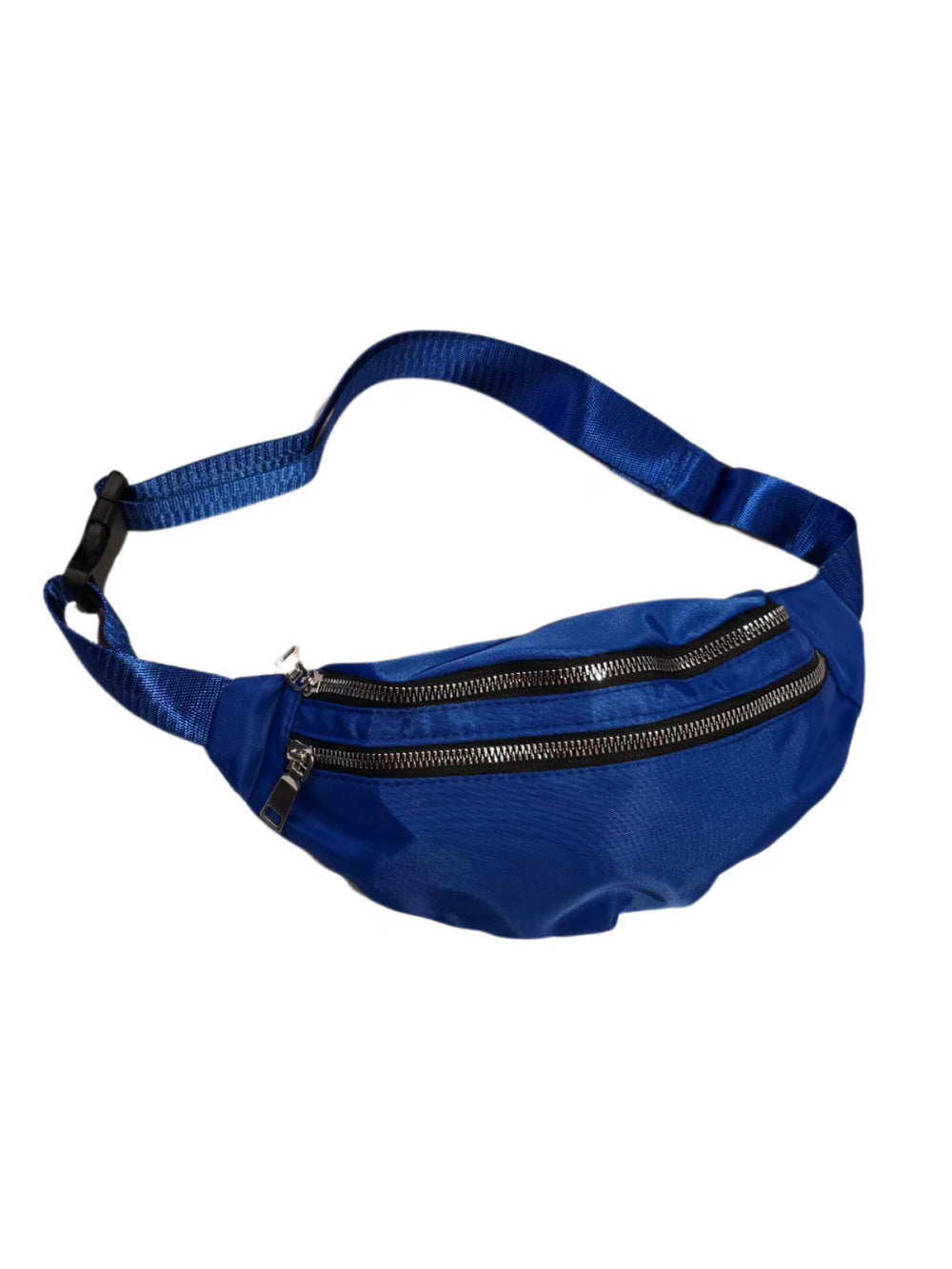 Pochete Celular Bolsa Academia Cintura 2 Compartimentos Cor:Azul