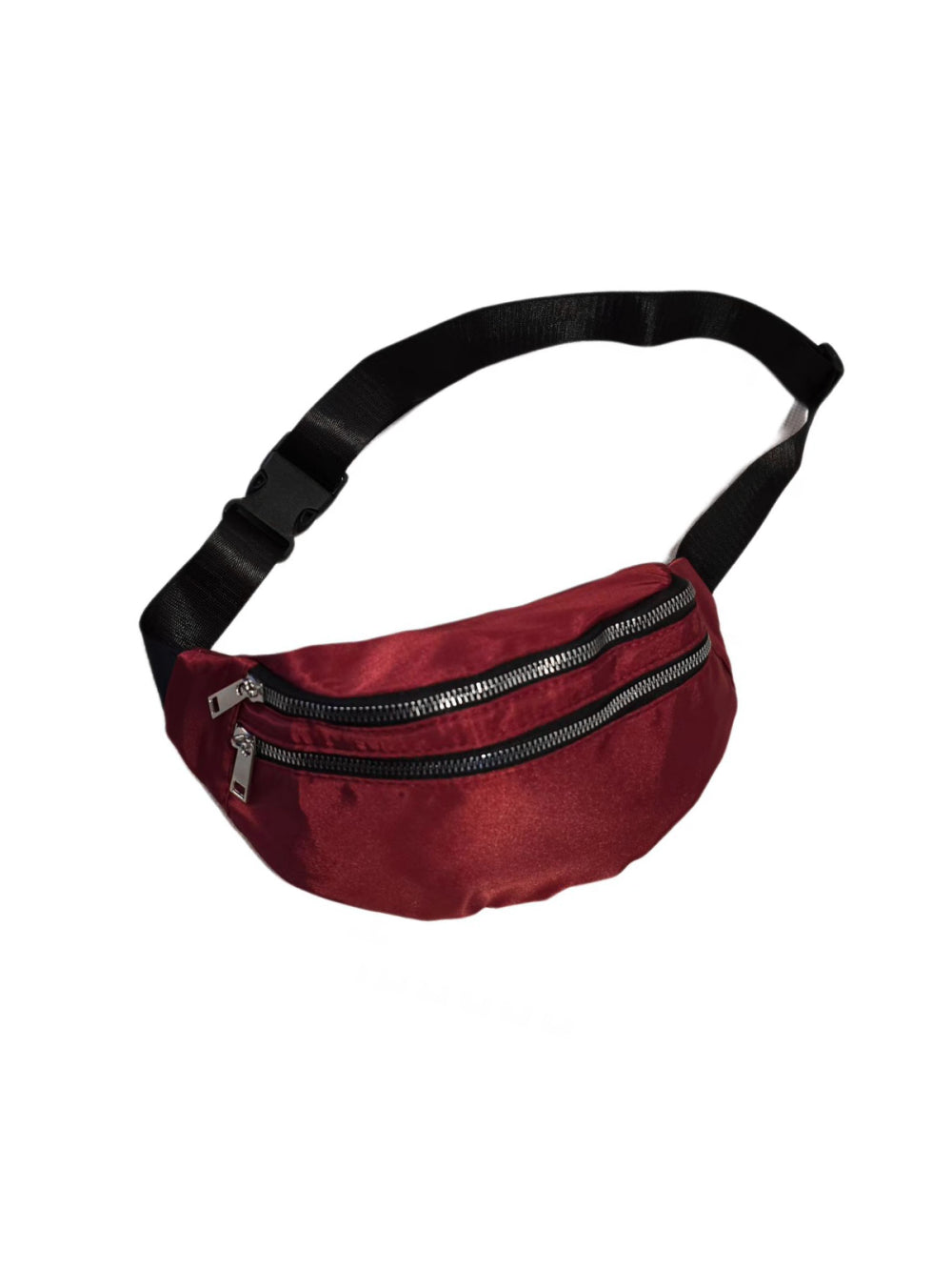 Pochete Celular Bolsa Academia Cintura 2 Compartimentos Cor:Vinho