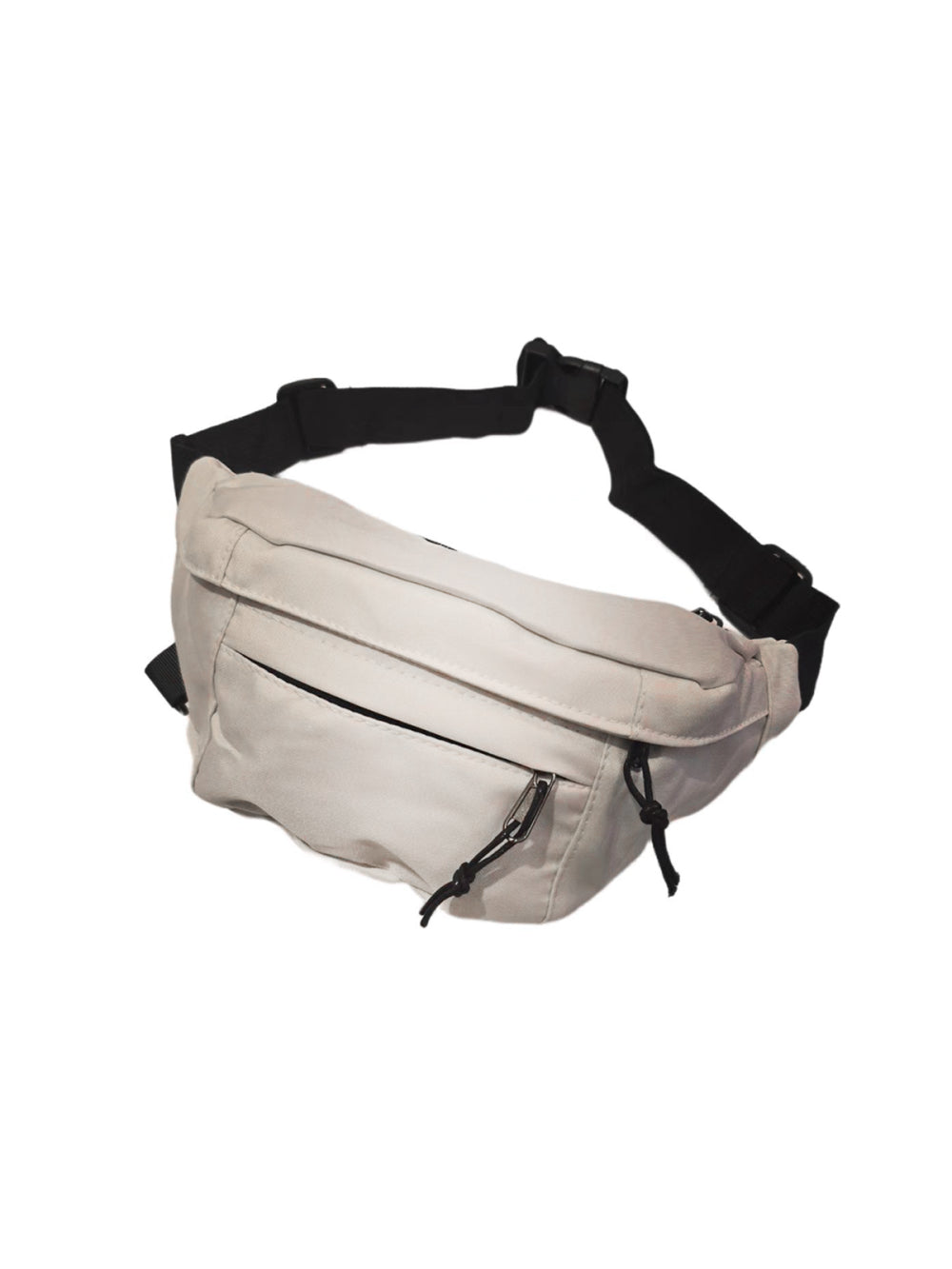 Pochete Bolsa Grande Transversal Ajustável Lisa Celular Dinheiro Cor:Branco