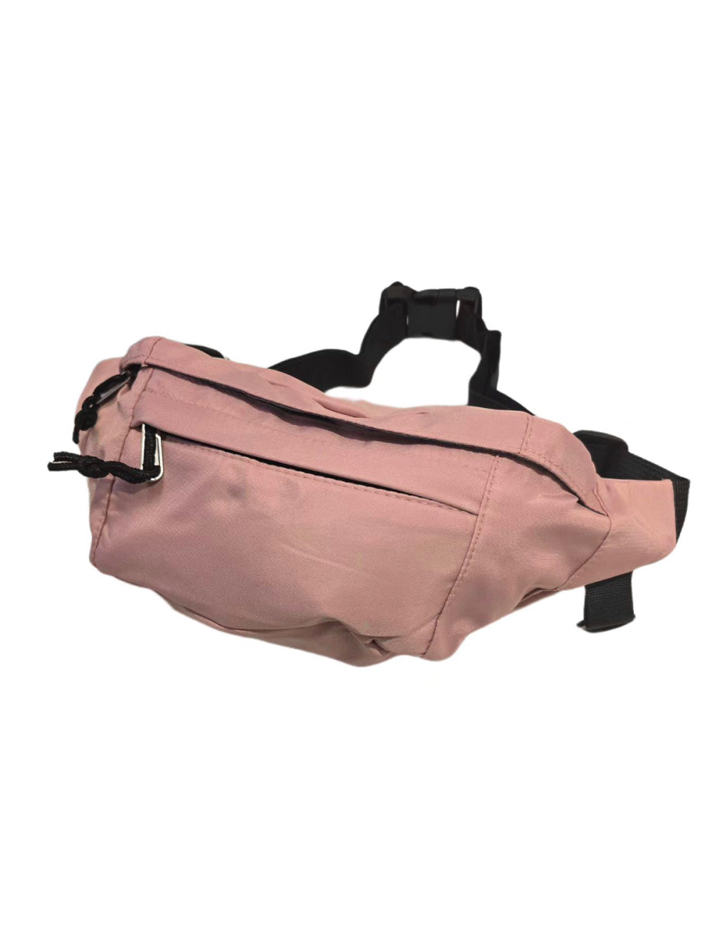 Pochete Bolsa Grande Transversal Ajustável Lisa Celular Dinheiro Cor:Rosa