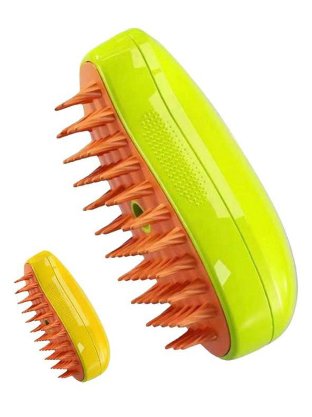 Escova Tira Pelo Vapor Pet Usb Recarregável Cão Gato Cor:Amarelo