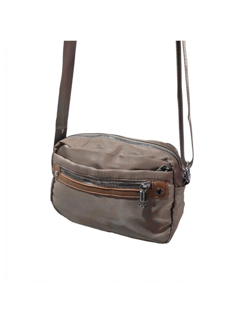 Pochete Bolsa Transversal Retangular Alça Ajustável Casual Lisa Cor:Cinza