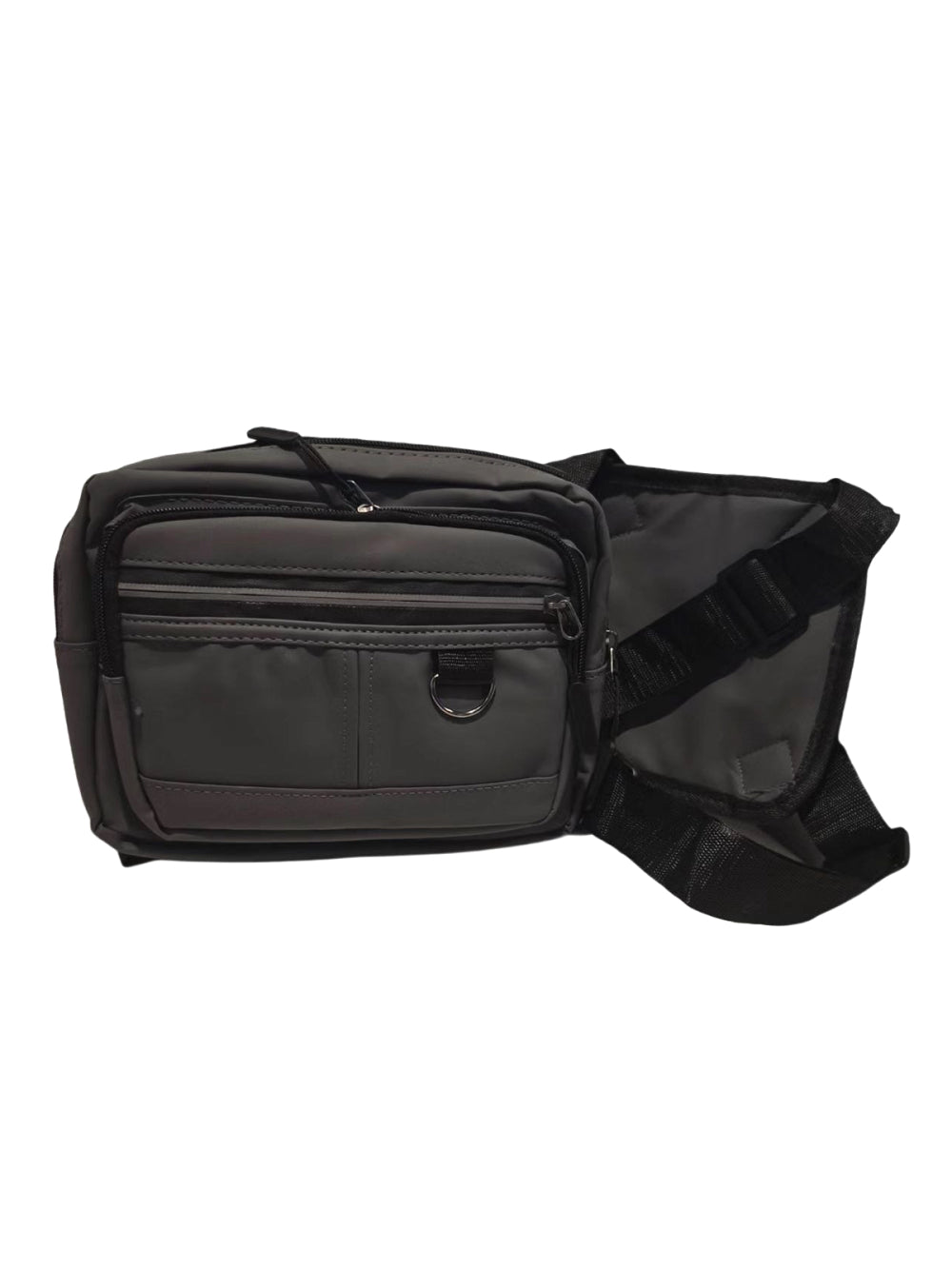 Pochete Mochila Frontal Peito Tática Caminhada Ciclismo Celular Cor:Cinza